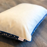 Best Zipper Silk Ikat Pillow Newbie Blue