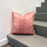 Branded Silk Ikat Cushion Newbie Pink