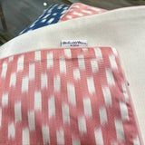 Hand-embroidered Silk Ikat Newbie Pink