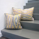 Silk Ikat Pillow Vertigo made with Handloomed Fabric