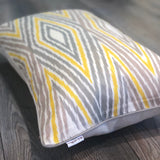 Branded Silk Ikat Pillow Vertigo