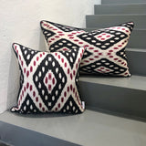 Eye Catchy Silk Ikat Cushion XOX