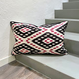 Contemporary Silk Ikat Pillow XOX