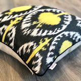 Attractive Silk Ikat Cushion Moonshine