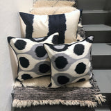 Eye catchy Silk Ikat Cushions Birds Eye