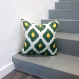 Beautiful Silk Ikat Pillow Martini
