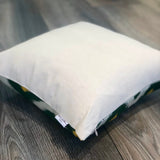 Linen backside of Silk Ikat Pillow Martini