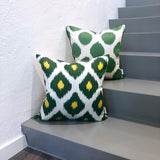 Attractive Silk Ikat Pillow Martini