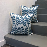 Attractive Silk Ikat Cushions Feathers