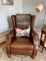 Hand embroidered  Silk Ikat Pillow Four Seasons