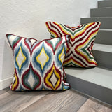 Beautiful Silk Ikat Cushion Prism