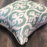 Amazing Silk Ikat Cushion Fresh Mint