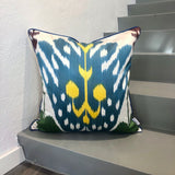 Luxurious Silk Ikat Cushion Anchor