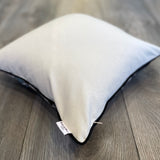 Linen backside of Silk Ikat Cushion Maharaja with Zipper