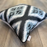 Contemporary Silk Ikat Cushion Eclectic Peace