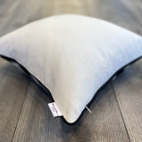 Linen backside of Silk Ikat Cushion Eclectic Peace