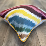 Decorative Silk Ikat Cushion Happy Flow
