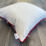 Silk Ikat Cushion Love with Hidden Zipper