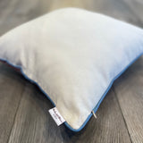 Linen backside of Silk Ikat Cushion Rich Soil with Zipper