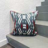 Silk Ikat Cushion Wild River