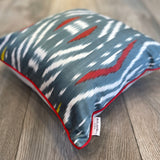 Beautiful Silk Ikat Cushion Wild River