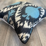 Luxurious Silk Ikat Cushion Bubbles