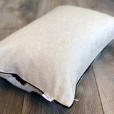 Decorative Velvet Ikat Pillow Dots Black with Hidden Zipper