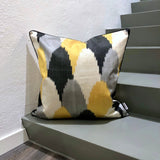 Amazing Colorful Silk Ikat Cushion Humanity