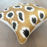 Decorative Silk Ikat Cushion Café au lait
