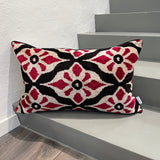 Velvet Ikat Cushion Flowers | Velvet Ikat Pillow Flowers