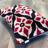 Velvet Ikat Cushion Flowers | Velvet Ikat Pillow Flowers