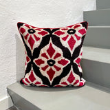 Velvet Ikat Cushion Flowers | Velvet Ikat Pillow Flowers