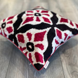 Velvet Ikat Cushion Flowers | Velvet Ikat Pillow Flowers