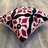 Velvet Ikat Cushion Flowers | Velvet Ikat Pillow Flowers