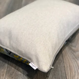 Velvet Ikat Pillow Yellow Vibes backsides