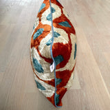 Velvet Ikat Pillow Birds Nest double-sided side angel
