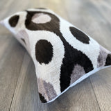 Velvet Ikat Pillow Birds Eye