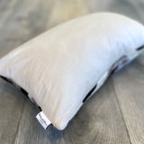 Velvet Ikat Pillow Birds Eye backside