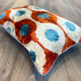 Velvet Ikat Pillow Birds Nest