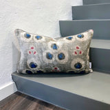 Velvet Ikat Pillow Sapphire
