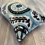 Velvet Ikat Cushion Snowflake.