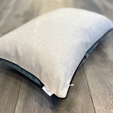 Velvet Ikat Cushion Snowflake backside