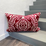 Velvet Ikat Pillow Holism front