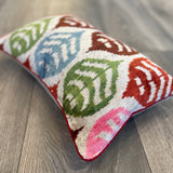 Velvet Ikat Pillow Four Seasons.