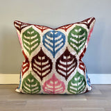 Velvet Ikat Cushion Four Seasons front