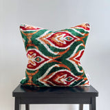 Velvet Ikat Cushion Genie front