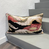 Velvet Ikat Pillow Desert of Life front.