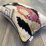 Velvet Ikat Pillow Desert of Life