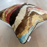 Velvet Ikat Cushion Desert of Life