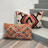 Velvet Ikat Pillow Boho front.